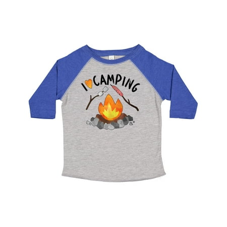 

Inktastic I Love Camping- Campfire Hot Dog Marshmallows Gift Toddler Boy or Toddler Girl T-Shirt