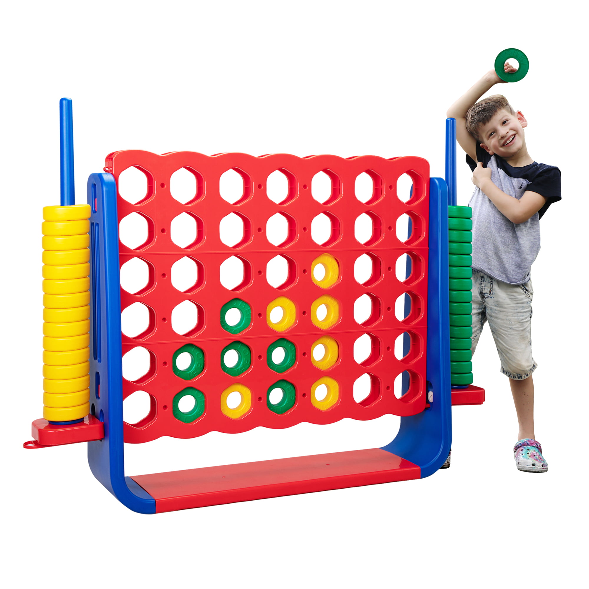 INFLATABLE CONNECT 4 OUTDOOR GARDEN GAME PARTY FOUR IN A ROW FAMILY FUN ACTIVITY 
