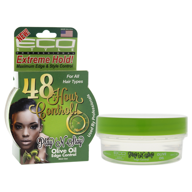 Playn Stay Edge Control Gel Olive Oil by Ecoco for Unisex 3 oz Gel