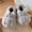 Gray, variant on Fashion Furry Adventure Warm Slippers Big Hairy Unisex Savage Monster Plush Home Slippers Indoor Shoes (Brown,One size)