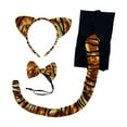 thumbnail image 3 of de tigre de Halloween incluye diadema, corbata y cola larga. Disfraz de fantasía para niños para una actuación en el escenario de, 3 of 9