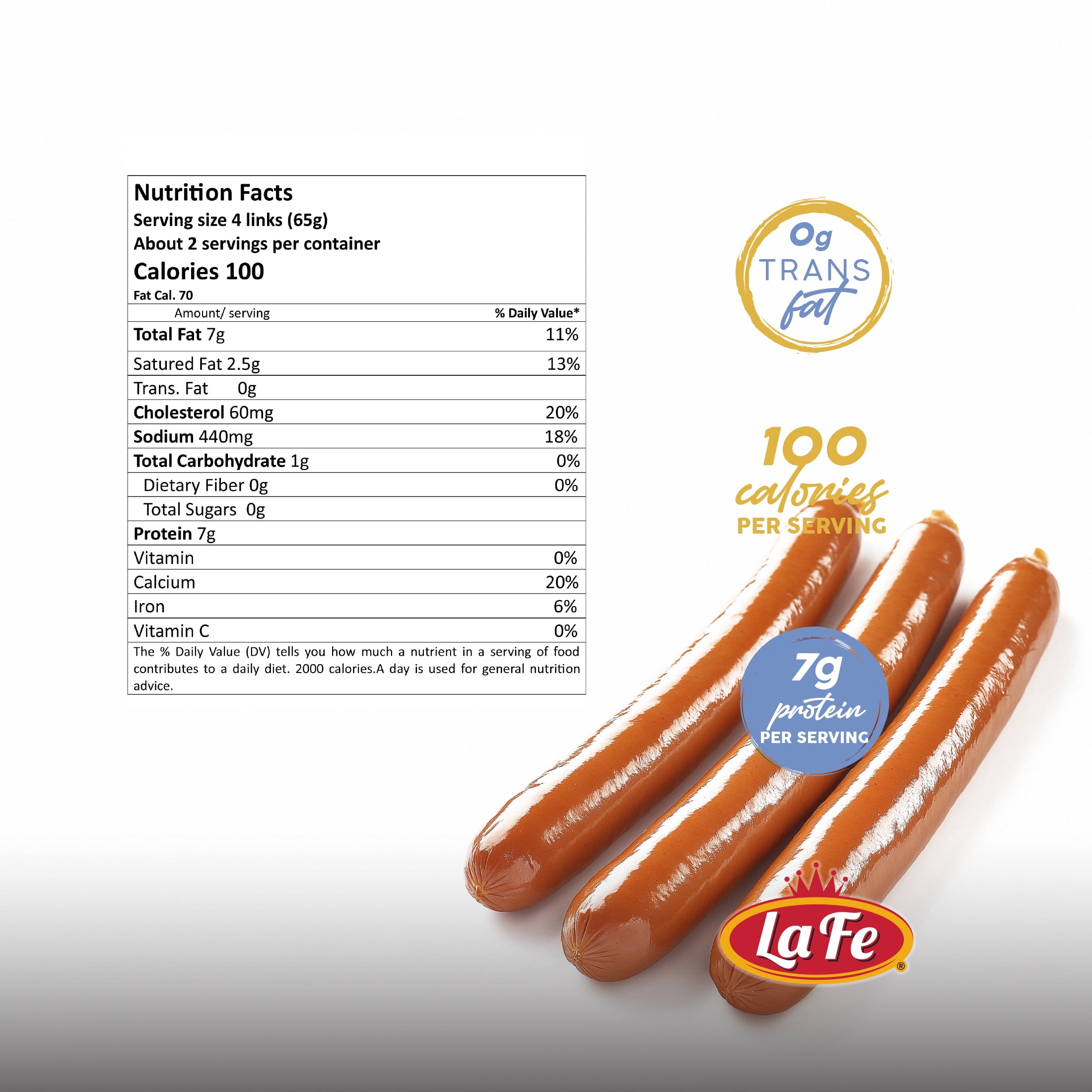 La Fe Chicken Vienna Sausage, 4.75 oz Can