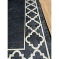 thumbnail image 3 of Edged Kitchen Rug, Decorative Kitchen Carpet, Machine Washable Soft Non Slip Kitchen Rug, Black Kitchen Mat, Stain Resistant Kitchen Rug 60x18in/5x1.5ft, 3 of 4