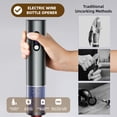 thumbnail image 4 of EssPur Rechargeable Electric Wine Opener Gift Set: Wine Opener, Aerator, Vacuum Stoppers & Foil Cutter - Wine Lovers Gifts for Women Men, Mom, 4 of 7