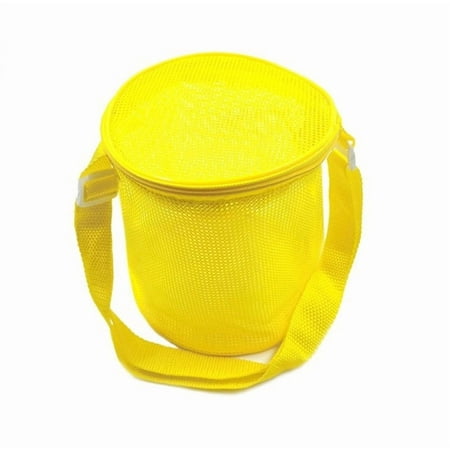 Mesh Beach Bag For Kids Adjustable Strap Zippered Closure For Seashells Sand Toy Storage Bag for Beach Outdoor Activity