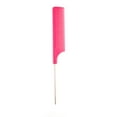 thumbnail image 4 of Tail Comb Plastic Portable Different Colors New-style Bright Exquisite Appearance Easy Installment Long Service Life Hair Picks Rose Red, 4 of 7
