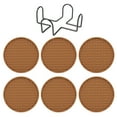 thumbnail image 2 of Travelwant 6Pcs Coasters for Drinks, Silicone Coasters Drink Coasters for Coffee Table with Holder, Thickened Coaster for Wooden Table, Cup, Desk, Bar, Office, 2 of 9