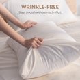 thumbnail image 6 of MLILY Bed Sheets Set, Deep Pocket 4 Piece Bedding, Luxury Soft Microfiber King Sheet Sets, White, 6 of 9
