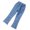 Light Blue, variant on KkSLirnhs School Uniform Girls Spring Summer Cute Solid Girls Pocket Split Elastic Waist Comfy Full Length Pants Jeans Blue 7Y