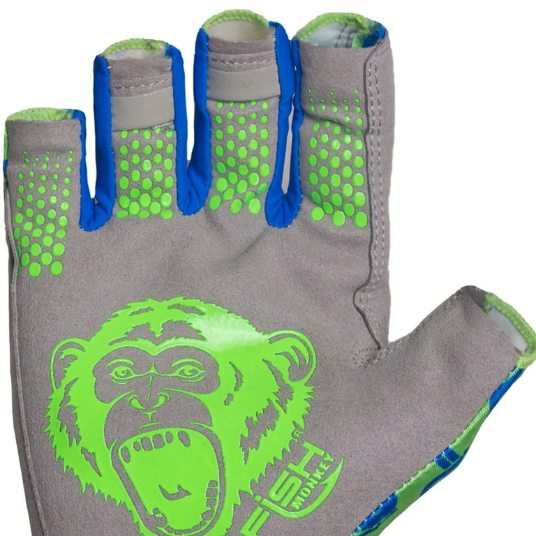 FISH MONKEY Pro 365 Guide Glove, Color: Neon Green, Size: M  (FM21-NEONGREEN-M) 