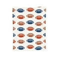 thumbnail image 2 of LNWH American Football Print Art Pattern Throw Blanket, Fluffy Soft Cozy Bed Flange Plush Blankets, 80"x60", 2 of 8
