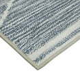 thumbnail image 3 of Washable Skid-Resistant Accent Rug Geometric Blue/Grey 24" x 48", 3 of 9