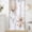 Light Brown, variant on PETGLE Small Stall Boho Watercolor Floral Shower Curtain 36 x 72, Blue and Grey Ink Painting Style Flower Shower Curtains for Chic Elegant Bathroom, Artistic Narrow Half Size Shower Curtain