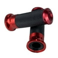 thumbnail image 6 of Motorcycles Hand Grips Non-Slip Handgrips Handlebar Grips Black/Red Aluminum Rubber, 1 Pair, 6 of 8