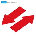 thumbnail image 3 of Uxcell 6"x3" Directional Arrow Sticker, 200 Pcs Vinyl Removable Self Adhesive Floor Decal Wall Marking Sign, Red, 3 of 6