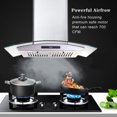 thumbnail image 5 of Joeaonz 30-Inch Wall Mount Range Hood with 3-Speed Ventilation and Dishwasher-Safe Filters, 700 CFM, 120V, 5 of 9