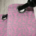 thumbnail image 3 of Ambesonne Floral Grommet Curtain, Big Grey Flowers Petals, 50" x 108", Pink and Grey, 3 of 6