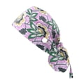 thumbnail image 3 of Scrub Cap with Buttons Bouffant Hat with Sweatband for Womens and Mens, 3 of 3