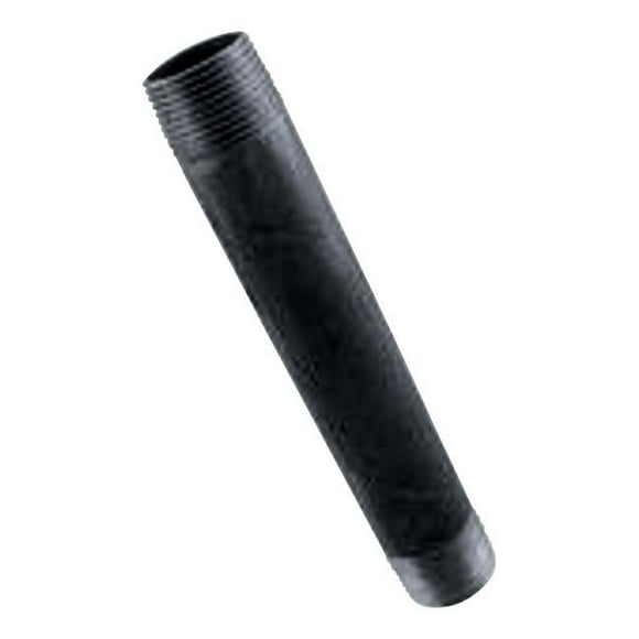 Products 4912234 Tétine en Acier Noir, 3 Po MPT x 3 Po Dia. x 12 Po MPT
