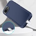 thumbnail image 2 of I-HONVA Case for iPhone 16e(2025)/iPhone 17e(2026) Case,3-Layer Drop Protection Anti-Slip Rugged Shockproof Dustproof Protection 6.1 inch Phone Case,Navy, 2 of 4