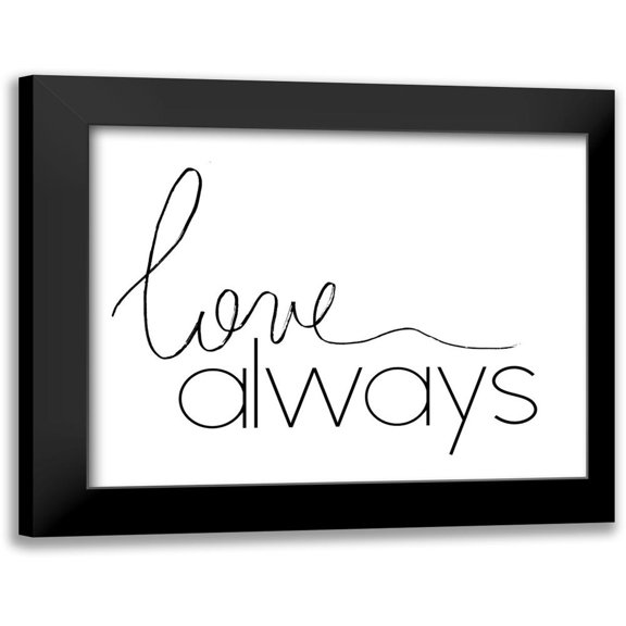 Santiago, Daniela 14x12 Black Modern Framed Museum Art Print Titled - Always