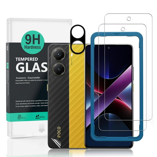 Protector de pantalla Ibywind Xiaomi Poco X7 Pro 5G 6.67 9H, paquete de 2