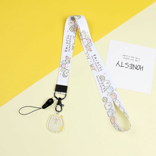 Cordón para teléfono móvil con dibujos animados para mujer, cordón para el cuello, cinta para colgar con carcasa de teléfono móvil, cordón decorativo personalizado, colgante antipérdida