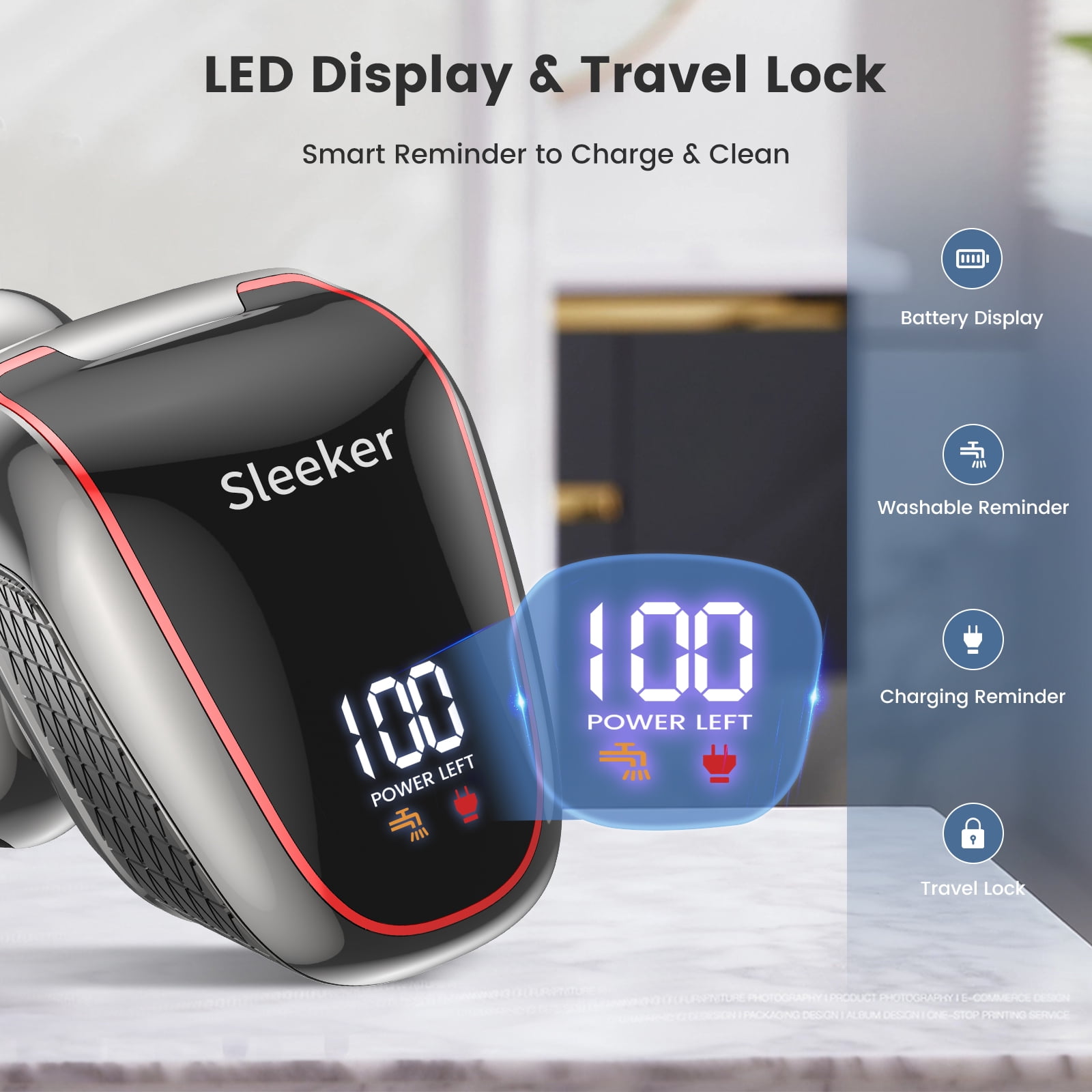 Prozing Head Shaver for Bald Men, Electric Razor with Detachable Head, Electric Shaver Gift for Him