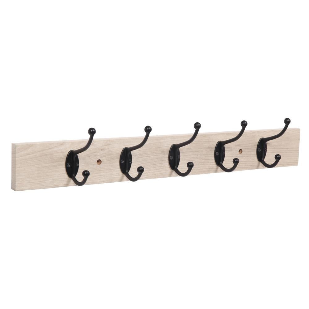 SalonMore 5 Hooks Metal Hook Rack, Coat Hanger Wall Mount for Jacket, Clothes, Hats