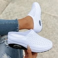 thumbnail image 3 of Womens Shoes, Walking Shoes, Women Shoes, Office Shoes, Shoes for Women, Unisex Summer Indoor Thick Soled Non Slip Soft Bathroom Leisure Slippers for Men And Women, White 7, 3 of 3