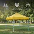 thumbnail image 3 of Ilios Innova | Toldo Plegable Amarillo 3x3 Carpa para Exteriores Resistente al Clima, Impermeable, Estructura de Hierro y Tela Oxford 600D., 3 of 9