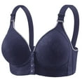 thumbnail image 1 of Women's Solid Color Lace Pattern Front Buckle Non Underwire Tank Top Bra Women Bras plus Size Front Hook High Support Sports Bra Athletic Women Sports Bras for Large Busted Women Woman Bra, 1 of 8