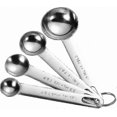thumbnail image 1 of Stainless Steel Measuring Spoons Set, 4-Piece Kitchen Tool for Dry Ingredients Measurement, 1 of 5