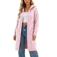 thumbnail image 2 of Hvogkswy Long Cardigan Sweaters for Women Long Sleeve Oversized Knit Outerwear Fall Casual Hooded Cardigan with Pockets, 2 of 7