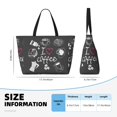 thumbnail image 4 of Sigee I Love Coffee Print Extra Large Waterproof Beach Travel Bag with Zipper - Durable and Versatile for Vacation, Gym, and Daily Use, 4 of 7