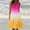 4#Gradient_Hot Pink, variant on Summer Dress for Women 2025 A-Line Elastic High Waist Sundress Sleeveless Maxi Dress U Neck Coverup Sundress Beach Vacation Swimsuits