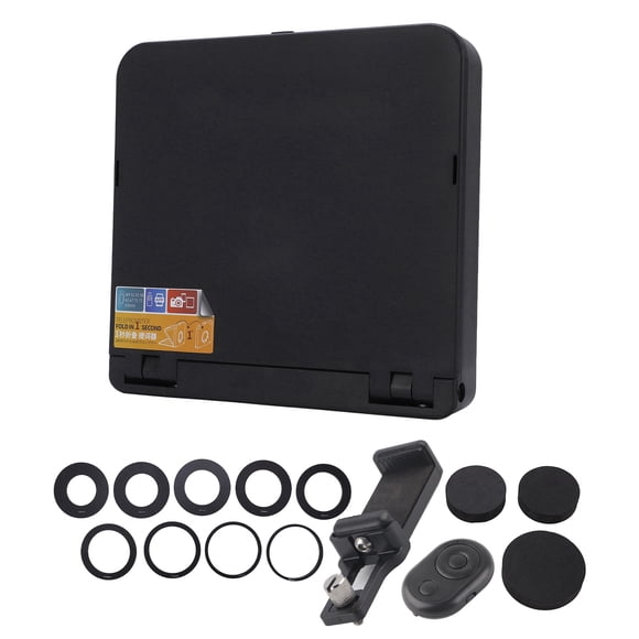 Teleprompter portátil plegable TC7 para smartphone, tableta, cámara réflex con control remoto