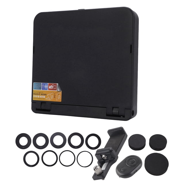 Teleprompter portátil plegable TC7 para smartphone, tableta, cámara réflex con control remoto