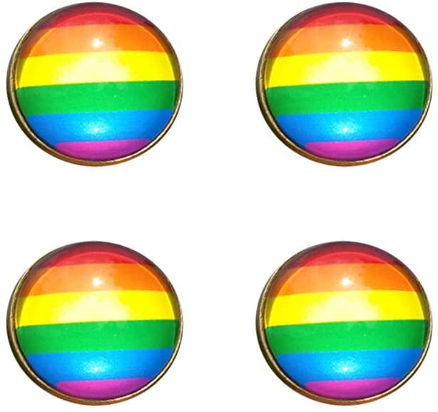 MYOSPARK Yas Queen Enamel Brooch Pin – Rainbow LGBT Pride Gift, 3cm, Alloy, Lead & Nickel Free