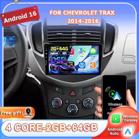 Car Stereo Radio For Chevrolet Trax 2014-2016 Android 16.0 2G RAM+64G ROM Carplay Android Auto