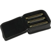 Fender Blues DeVille Harmonica, Pack of 3, with Case