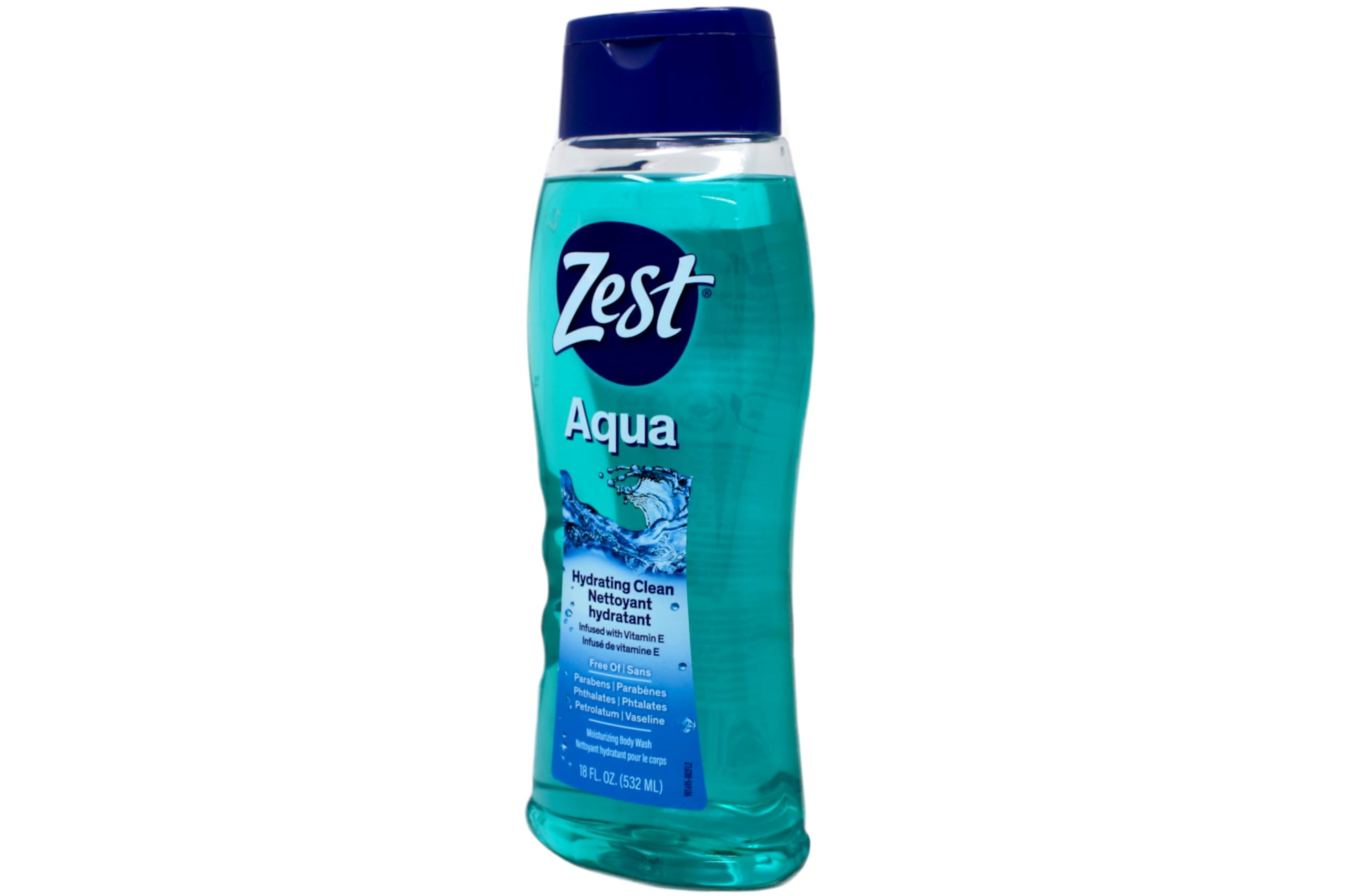 Zest Aqua Hydrating Body Wash, 18 Fl Oz (Pack Of 6) - Moisturizing & Refreshing Shower Gel, Easily Lathers For A Relaxing Bubble Bath - Foaming & Exfoliating Skin Cleanser For A Smooth & Clean Skin.
