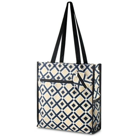 All Purpose Utility Bag - Zodaca Lightweight All Purpose Travel Laundry Shopping Zipper Utility Shoulder Tote Carry Bag