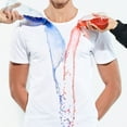 thumbnail image 3 of Waterproof Men T-shirt Hydrophobic Stainproof Quick Dry Breathable Short Sleeve Top New, 3 of 9