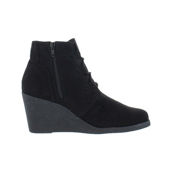 Style & Co. Womens Noellee Ankle Zip-Up Wedge Boots