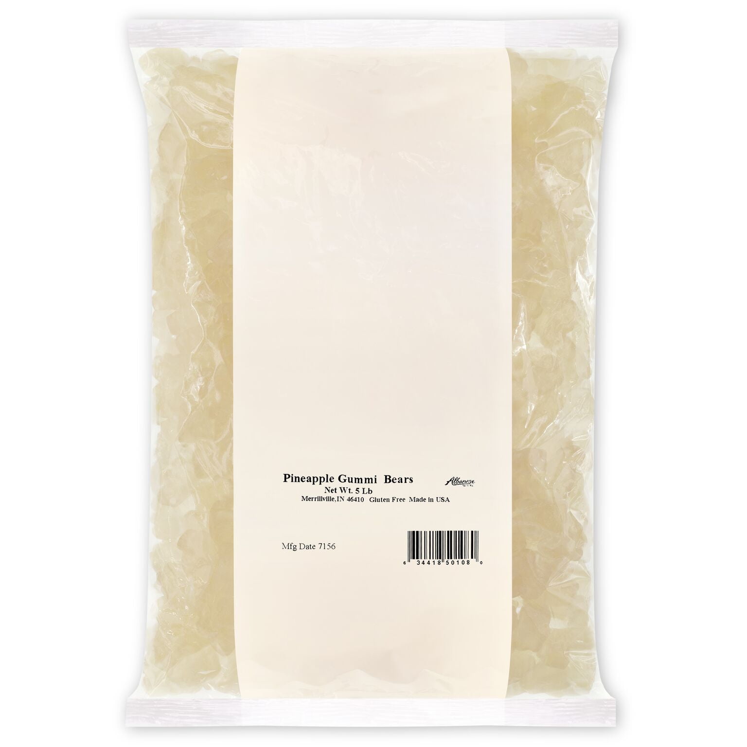 Pineapple Gummi Bears Bulk Candy, 5 Lb