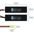 thumbnail image 2 of 9.6V 2000mAh Replaces 400 FPS CYMA M14 EBR Airsoft Rifle AEG Battery, 2 of 13