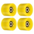 thumbnail image 1 of Unique Bargains Roues de Longboard 60mm avec Roulements ABEC-11 Roues de Rue pour Skateboards Cruiser 80A, Jaune Doré 4 Pack, 1 of 4