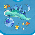 thumbnail image 4 of Inktastic Stegosaurus Space Dinosaur with Stars and Planet Boys or Girls Baby Bib, 4 of 4