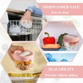 thumbnail image 7 of 2Pcs Overnight Oats Containers with Lids Spoon 20 oz, Portable Plastic Yogurt Jars, Breakfast Cups for Adults, Meal Prep Oatmeal Jars for Milk Cereal Fruit Snack, 7 of 7